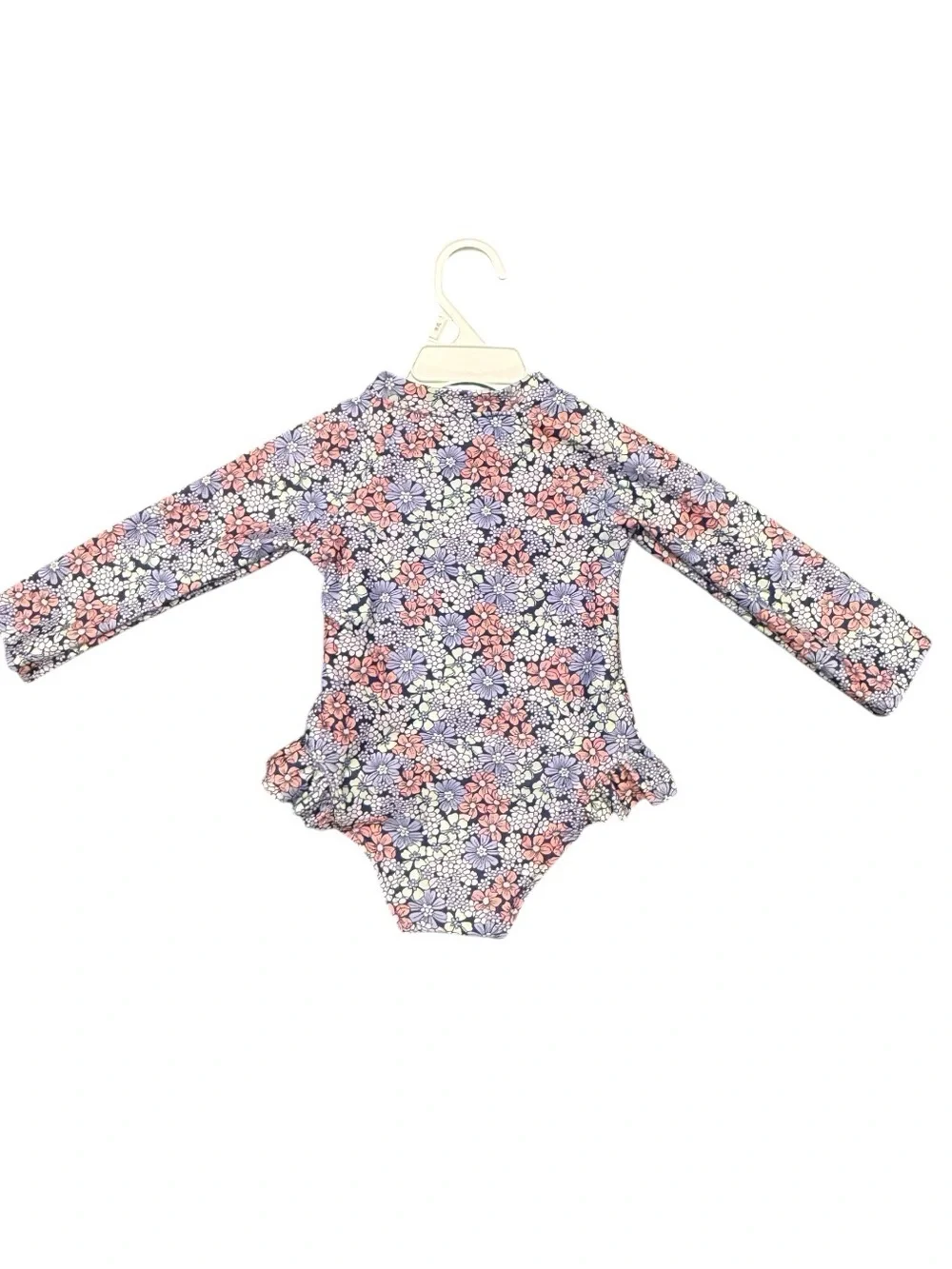 Jumping Beans Toddler Girl Ruffle Rashguard One-Piece Swimsuit Summer 12 months